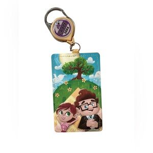 Pixar’s Up Carl and Ellie retractable card ID holder lanyard